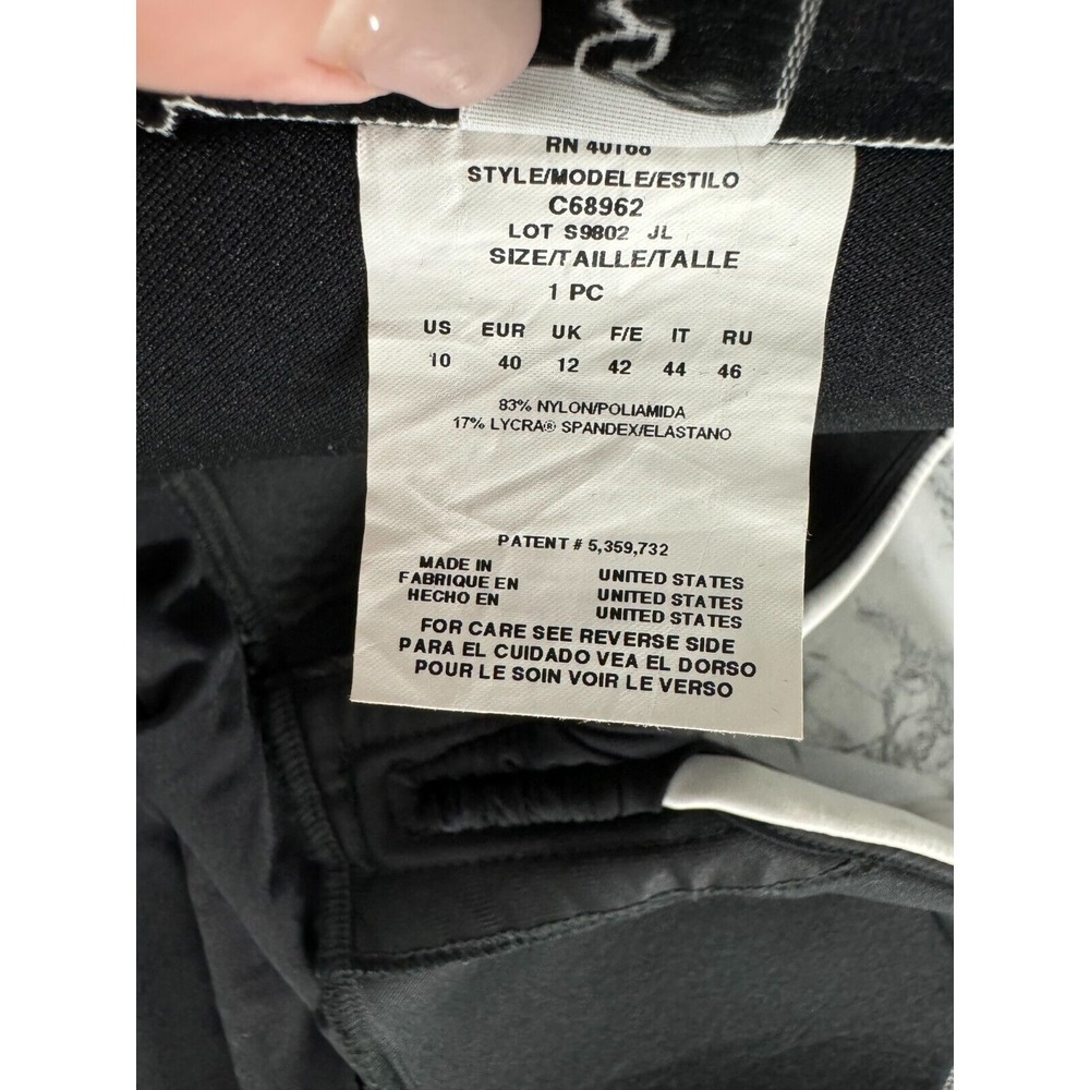 Miraclesuit Black and White One Piece Swimsuit - Picture 11 of 11